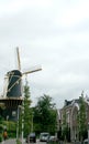 Historical dutch windmill, called the Windhond Royalty Free Stock Photo