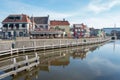 Quay in the port of Lemmer in The Netherlands.