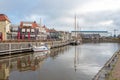 Quay in the port of Lemmer in The Netherlands.