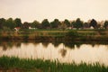 Netherlands, Limburg, Roermond, Maasplassen, Meuse River, 4302021, 134 p.m., landscape on the banks of the river.