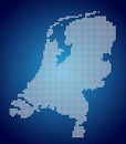 The Netherlands Map - Pixel