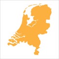 Netherlands map Royalty Free Stock Photo