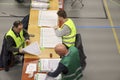 Netherlands-March 15th, Provincial and waterboard elections with Voluntary counters in sports hall to count votes