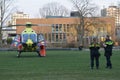 Ambulance helicopter deployed in a fall indoors