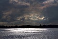 Skyline seen from Marken Volendam Royalty Free Stock Photo