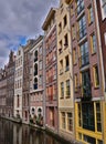 The Netherlands, Old Amsterdam houses on water