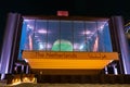 Netherlands Pavilion at night Entrance sign in Expo 2020 Sustainability District a global event on future innovation