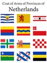 Netherlands Provinces Flags Set