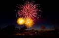 Netherlands - Scheveningen Fireworks XIX Royalty Free Stock Photo