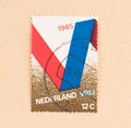 A stamp printed in the Netherlands shows he Netherlands in liberty, circa 1960