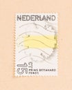 THE NETHERLANDS 1970: A stamp printed in the Netherlands shows the Prins Bernhard Fonds, circa 1970 Royalty Free Stock Photo