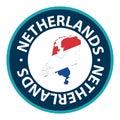 netherlands stamp on white