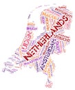 Netherlands top travel destinations word cloud