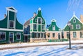 The Netherlands in winter. Winter Dutch village Royalty Free Stock Photo