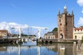 Skyline of Zierikzee with ancient city gate