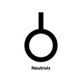 Netrois Symbol icon. Gender icon. vector sign isolated on a white background illustration. Royalty Free Stock Photo