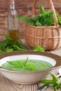 Nettle cream soup