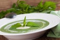 Nettle cream soup