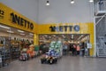 Netto grocery store colour rainbow colours in Copenhagen Denmark