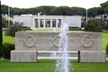 NETTUNO, Italia - April 06: Entrance of the American Military Ce Royalty Free Stock Photo