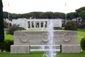 NETTUNO, Italia - April 06: Entrance of the American Military Ce Royalty Free Stock Photo