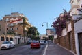 Nettuno, Lazio region, Italy - August 27, 2018: Entry into Anzio city. Road connecting Anzio and Nettuno.