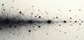Network abstract art with connected dots and lines. Shows data flow, complex system, or digital connections. Minimalist graphic Royalty Free Stock Photo