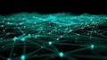 Network Abstract, Futuristic Connection Structure. Artificial Intelligence Neural Networks Concept Royalty Free Stock Photo