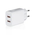 Network adapter 220V USB charging on a white background