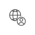Network Administrator line icon