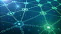 Network blockchain technology connections data digital abstract background future innovation structure Royalty Free Stock Photo