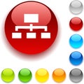 Network button. Royalty Free Stock Photo