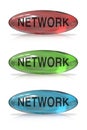 Network button Royalty Free Stock Photo