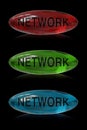 Network button Royalty Free Stock Photo