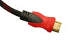 The network cable for the computer is used to create networks operating at speed Royalty Free Stock Photo