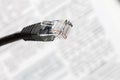 Network cable plug Royalty Free Stock Photo