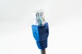 Network Cable RJ45 Head on white background Royalty Free Stock Photo