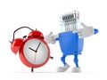 Network character with alarm clock
