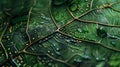 A network of circuitlike pathways form the basis of these bionic leaf textures offering a glimpse into a technological Royalty Free Stock Photo