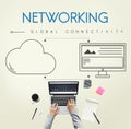 Network Cloud Backup Storage Download Concept Royalty Free Stock Photo