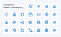 25 Network And Cloud Computing Blue icon pack