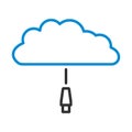 Network Cloud Icon Royalty Free Stock Photo