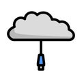 Network Cloud Icon Royalty Free Stock Photo