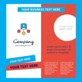 Network Company Brochure Template. Vector Busienss Template Royalty Free Stock Photo