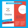 Network Company Brochure Template. Vector Busienss Template Royalty Free Stock Photo