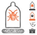 Network Condom Bug Vector Mesh Royalty Free Stock Photo
