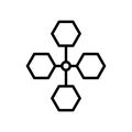 Network Conecction icon vector isolated on white background, Net