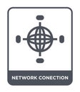 network conection icon in trendy design style. network conection icon isolated on white background. network conection vector icon