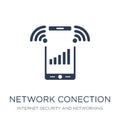 network Conection icon. Trendy flat vector network Conection icon on white background from Internet Security and Networking Royalty Free Stock Photo