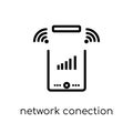 network Conection icon. Trendy modern flat linear vector network